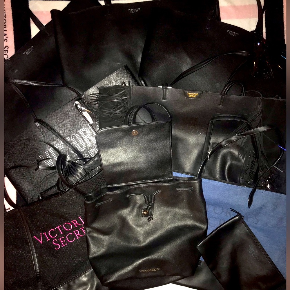 8 Victoria secret bags and 1 makeup bag